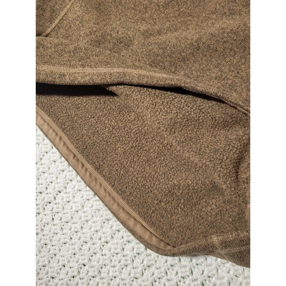The North Face Gordon Lyons Pullover Mens Large Brown Excellent 1/4 Zip Fleece